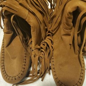 Moccasin style boots